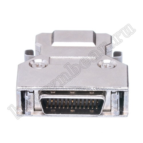 Разъем Micro D-SUB 26 контактов, вилка  на кабель с корпусом, пайка MD-26M фото 4