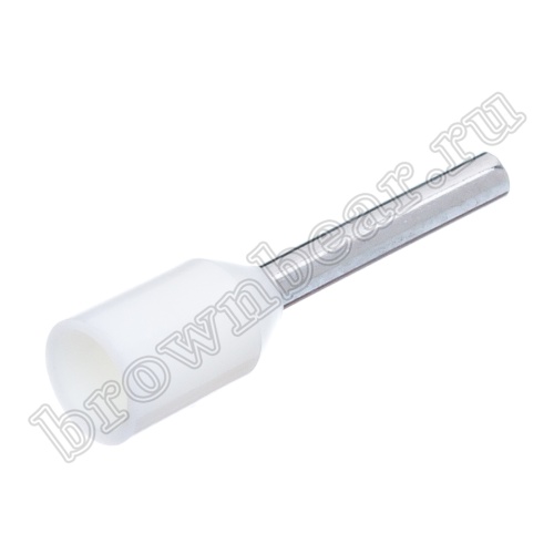 Кабельный наконечник штыревой втулочный изолированный НШВИ 8 мм, под опрессовку на провод 0.5 мм², упаковка 100шт. TIC-0.5-8 фото 5