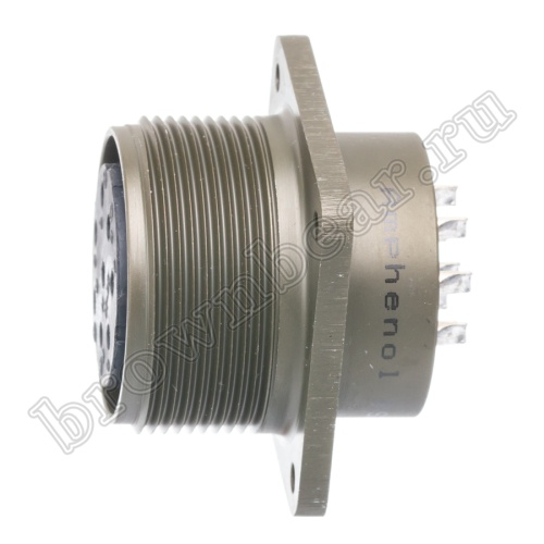 Разъём Amphenol серии MS, 8 контактов, розетка на блок, тип 22, резьбовой MS3102E-22-18S фото 5