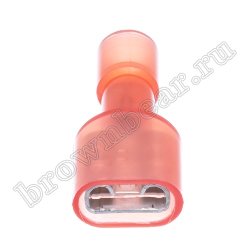 Клемма плоская обжимная 6.3 мм, гнездо на провод 0.5 - 1.5 мм², полностью изолированная, кратно 100шт., РПИ-М TAI-1.25MIF фото 4