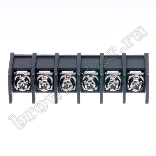 Клеммник винтовой на плату, 6 контактов, шаг 8.25 мм TB-11-6 фото 2