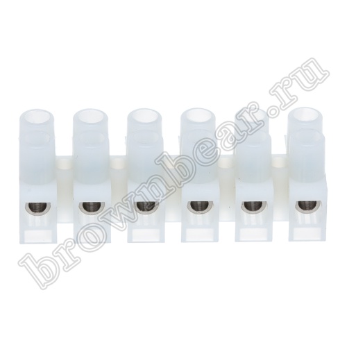 Клеммник ЗВИ зажим винтовой изолированный, 6 пар, 0.75 - 2.5 мм² TLB-100W-6P фото 6