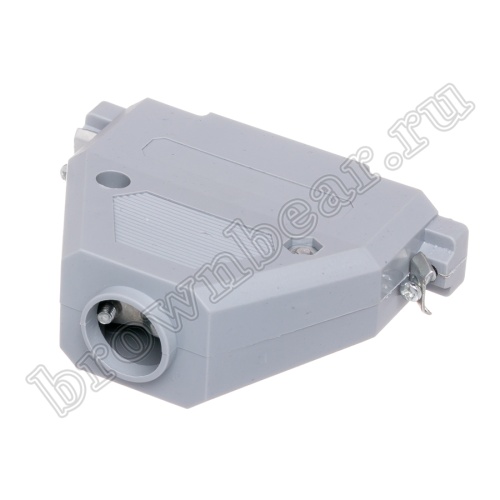 Корпус разъема D-SUB 37 контактов, серый, тип 2 DP-37C фото 6