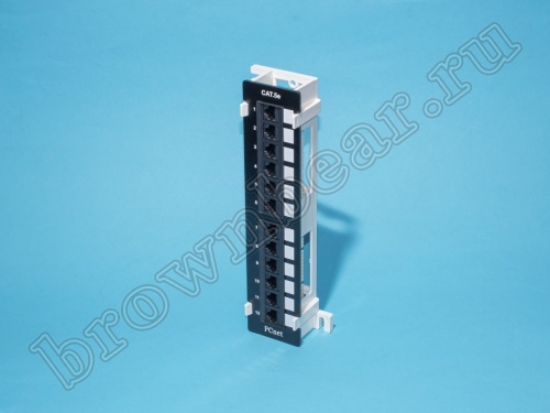 Патч-панель  настенная, 12 портов, RJ-45, кат.5е, универсальная, PCnet  фото 2