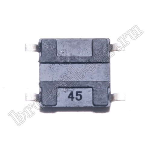 Кнопка тактовая влагозащищенная SMD, 6х6 мм, h=4.3 мм, 4 контакта фото 4