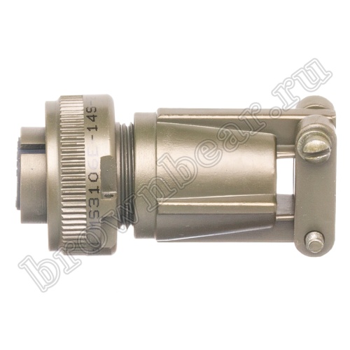 Разъём Amphenol серии MS, 4 контакта, розетка на кабель, тип 14S, резьбовой MS3106E-14S-2S фото 7