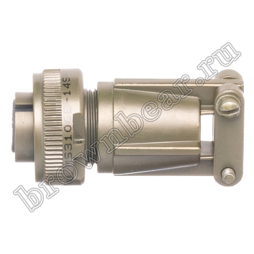 Разъём Amphenol серии MS, 4 контакта, розетка на кабель, тип 14S, резьбовой MS3106E-14S-2S фото 7