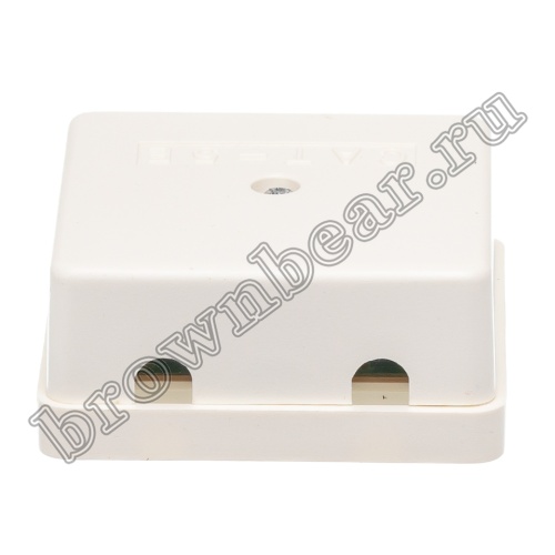 Розетка компьютерная накладная двойная RJ-45 категория 5е,  тип 110,  белая  фото 3