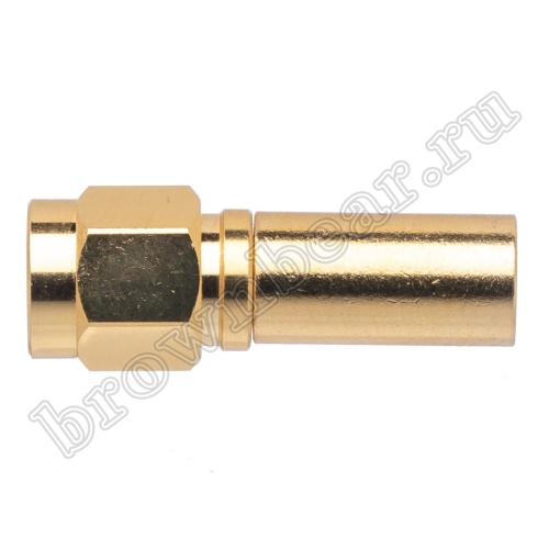 Разъем RP-SMA Amphenol, гнездо на кабель RG-58, обжимной, позолоченный 132113RP фото 4