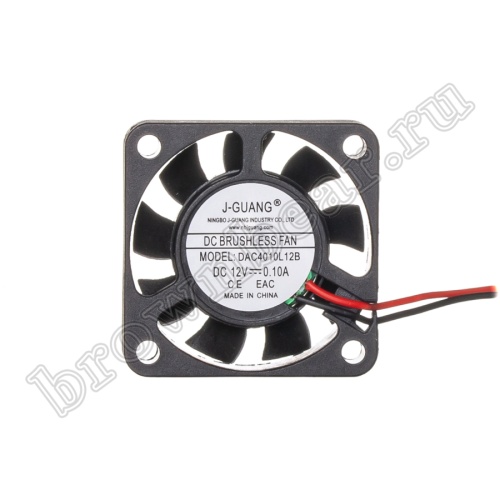 Вентилятор для корпуса 40х40х10, DC 12В, 0.10А, подшипник качения DAC4010L12B