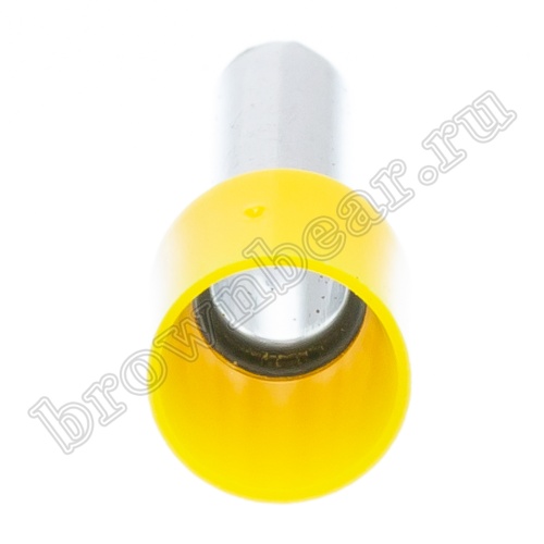 Кабельный наконечник штыревой втулочный изолированный НШВИ 12 мм, под опрессовку на провод 6.0 мм², упаковка 100шт. TIC-6.0-12 фото 4