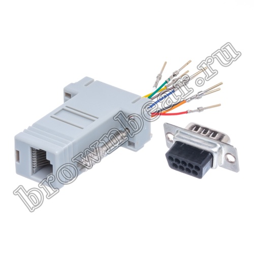 Переходник D-SUB 9 вилка - RJ45 гнездо GC-9MT8 фото 6