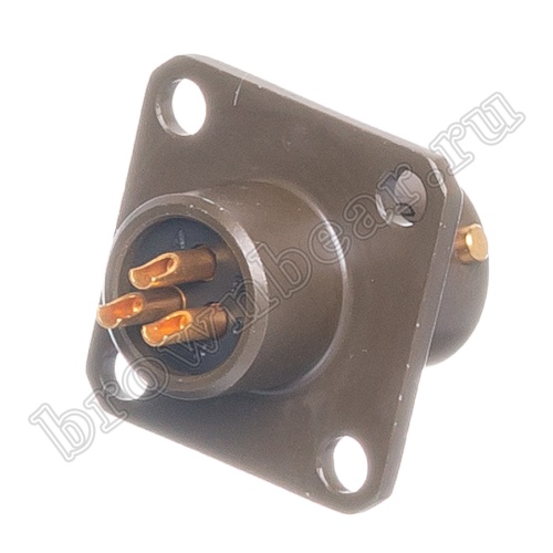 Разъём Amphenol серии 62IN, 3 контакта, вилка на блок, тип 8, байонетный 62IN-12E-8-33P фото 4