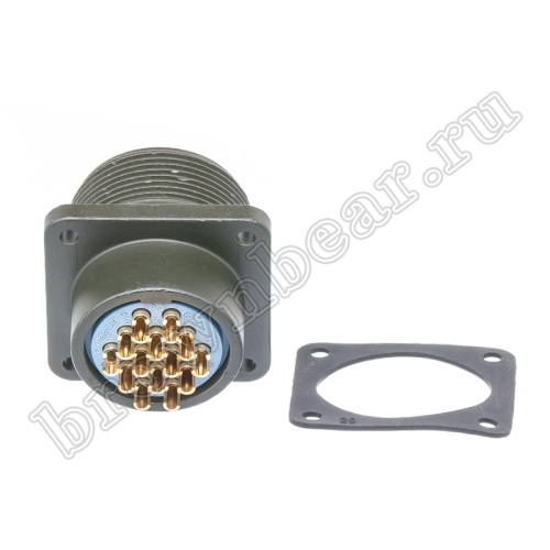 Разъём промышленный круглый MIL-5015 серии MS 14 контактов, вилка на блок фото 4