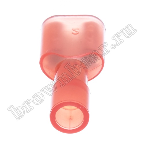 Клемма плоская обжимная 6.3 мм, гнездо на провод 0.5 - 1.5 мм², полностью изолированная, кратно 100шт., РПИ-М TAI-1.25MIF фото 2