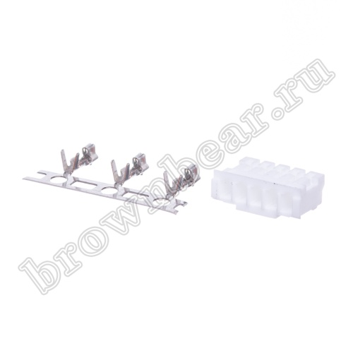 Разъем питания 5 контактов, гнездо на кабель, шаг 2.0 мм MU-5F фото 4