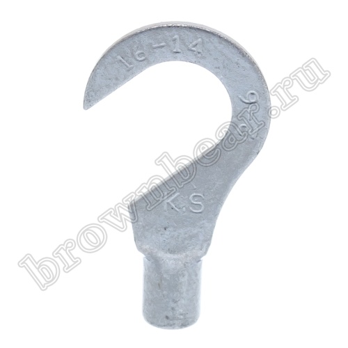 Клемма крюк тип "C" 6.4 мм на провод 1.5 - 2.5 мм²,  неизолированная, кратно 100шт. TC-2-6 фото 5