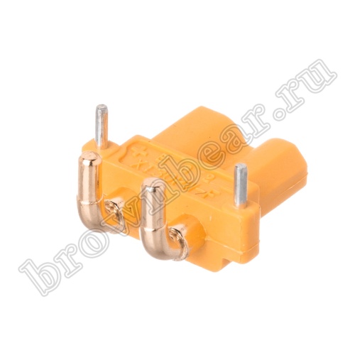 Разъем питания XT30 для АКБ, 2 контакта, розетка на плату угловая XT30PW30-F.G.Y фото 5