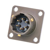 Разъём Amphenol серии 62IN, 6 контактов, вилка на блок, тип 10, байонетный 62IN-12E-10-6P