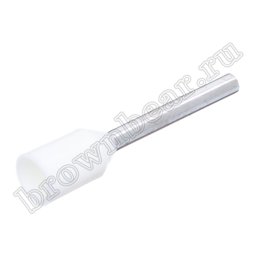 Кабельный наконечник штыревой втулочный изолированный НШВИ 10 мм, под опрессовку на провод 0.5 мм², упаковка 100шт. TIC-0.5-10 фото 5