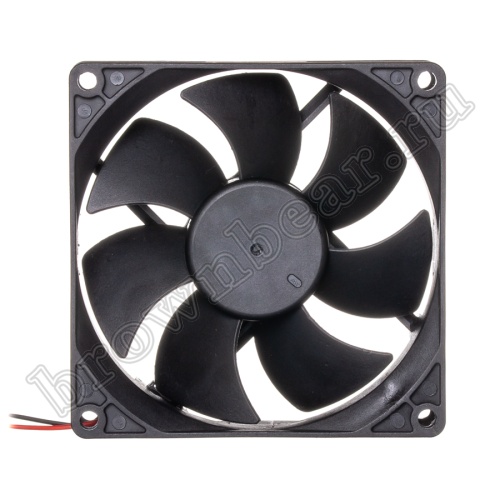 Вентилятор для корпуса 92х92х25, DC 12В, 0.25А, подшипник скольжения DAC9225H12S фото 3