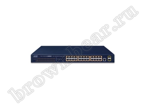 GS-4210-24P2S Управляемый L2/L4 коммутатор Planet, 24 порта 10/100/1000Мбит/с 802.3at PoE, 300Ватт, 2 порта SFP 100/1000Мбит/с фото 3