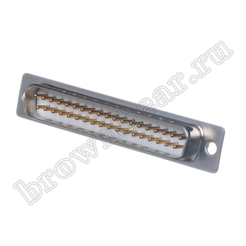 Разъем D-SUB  37 контактов, вилка на плату, вертикальный DBB-37M