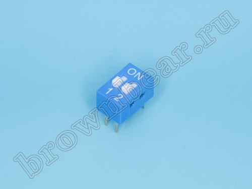 Переключатель Dip-Switch 2 контактных группы (B001A)