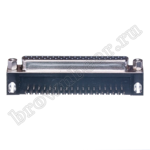 Разъем D-SUB  37 контактов, гнездо на плату, прямой угол  7.2мм, тип 2 DRB-37FA фото 6