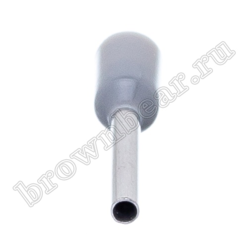 Кабельный наконечник штыревой втулочный изолированный НШВИ 10 мм, под опрессовку на провод 0.75 мм², упаковка 100шт. TIC-0.75-10 фото 2