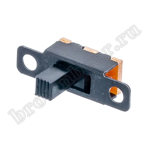 Движковый переключатель мини 3 контакта, тип 5/3, без резьбы, L=5мм SS-5/2-3