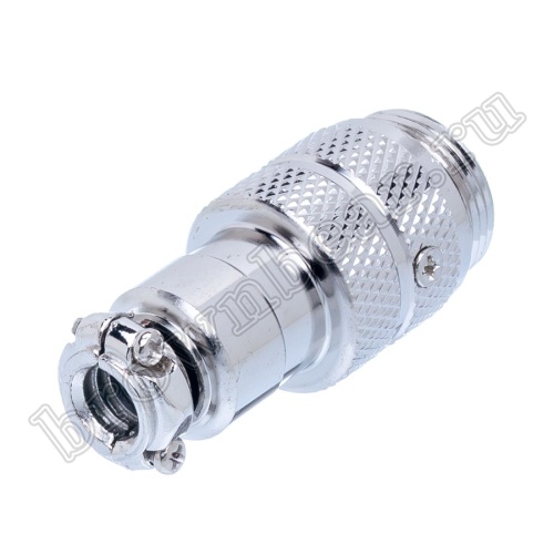 Разъем GX16 (M16) 2 контакта вилка на кабель, наружная резьба AC-M16-2MA фото 4