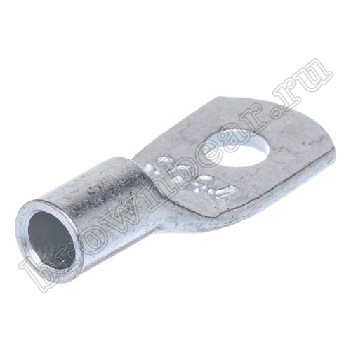 Клемма кольцевая обжимная тип "O" прямоугольная 4.3 мм на провод 4.0 - 6.0 мм², неизолированная, кратно 100шт. TRC-5.5-4 фото 3