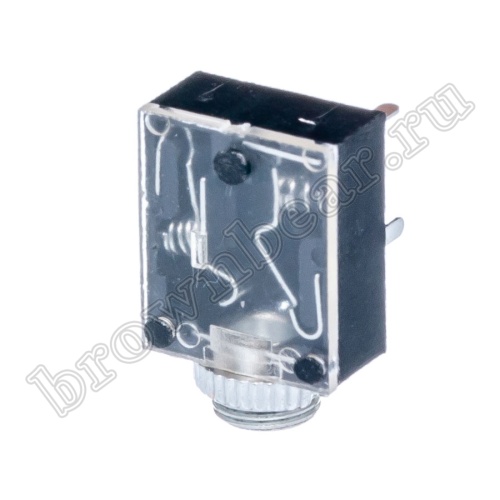 Разъём 3.5мм гнездо mini Jack на приборный блок, стерео, 5 контактов AUB-11/2 фото 6