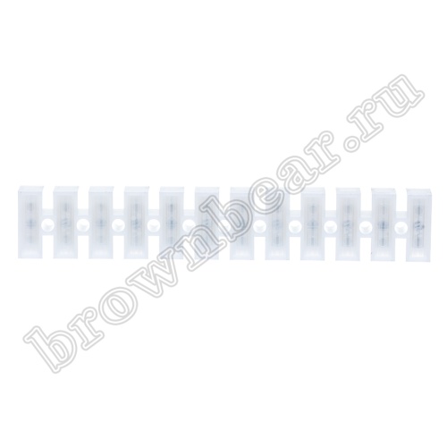 Клеммник ЗВИ зажим винтовой изолированный, 12 пар, 0.75 - 2.5 мм² TLB-100W-12P фото 4