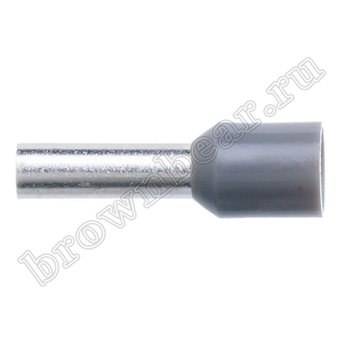 Кабельный наконечник штыревой втулочный изолированный НШВИ 10 мм, под опрессовку на провод 4.0 мм², упаковка 100шт. TIC-4.0-10 фото 3