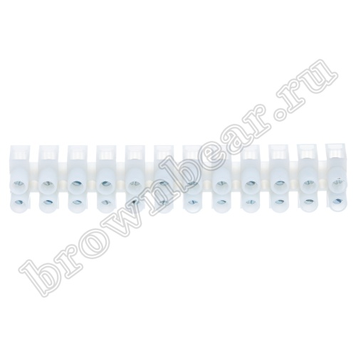 Клеммник ЗВИ зажим винтовой изолированный, 12 пар 1.0 - 4.0 мм² TLB-100-12P фото 5