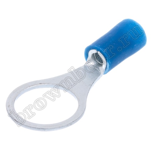 Клемма кольцевая обжимная тип "O" 10.5 мм, на провод 1.5 - 2.5 мм², изолированная, кратно 100шт. TRI-2-10