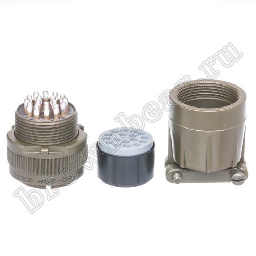 Разъём Amphenol серии MS, 17 контактов, вилка на кабель, тип 20, резьбовой MS3106E-20-29P фото 4