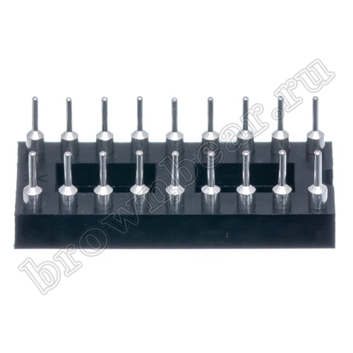 Панелька для микросхем DIP 18 цанговая фото 5