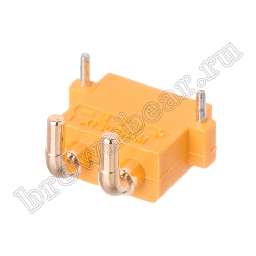 Разъем питания XT30 для АКБ, 2 контакта, штекер на плату угловой XT30PW30-M.G.Y фото 9