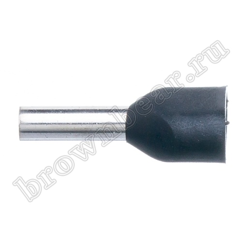 Кабельный наконечник штыревой втулочный изолированный НШВИ2 8 мм, под опрессовку на провод 1.5 мм², упаковка 100шт. TIC2-1.5-8 фото 3