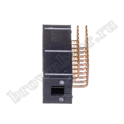 Разъем IDC 2х10 вилка на плату, шаг 2.54мм, прямой угол BH-20R фото 5