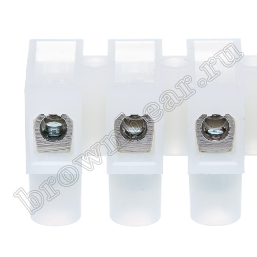 Клеммник ЗВИ зажим винтовой изолированный, 12 пар 1.0 - 4.0 мм² TLB-100-12P фото 2