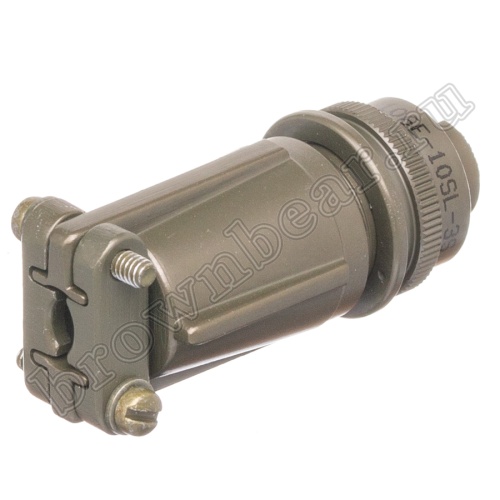 Разъём Amphenol серии MS, 3 контакта, розетка на кабель, тип 10SL, резьбовой MS3106E-10SL-3S фото 4