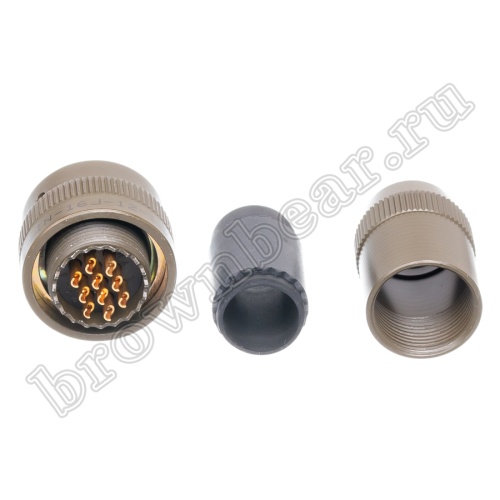 Разъём Amphenol серии 62IN, 10 контактов, розетка на кабель, тип 12,  байонетный 62IN-16J-12-10S фото 5