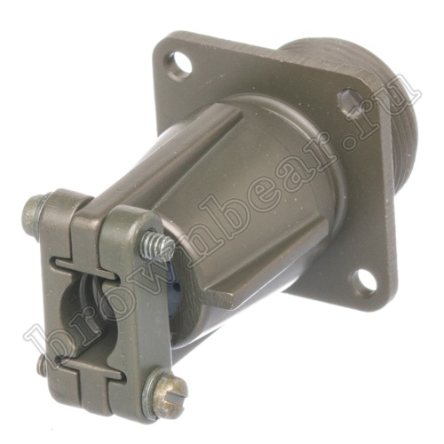 Разъём Amphenol серии MS  4 контакта, вилка на кабель, тип 14S, наружная резьба, крепление на панель MS3100E-14S-2P фото 5