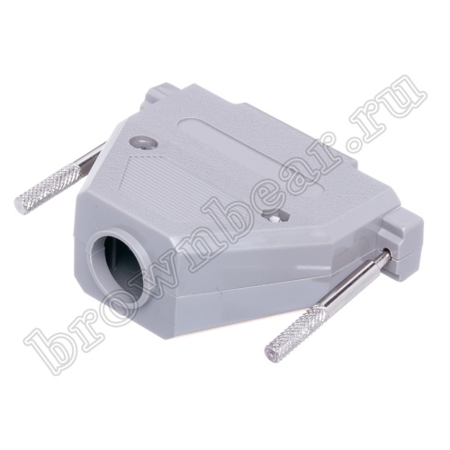 Корпус разъема D-SUB 37 контактов с удлиненными винтами, серый DPT-37C фото 3