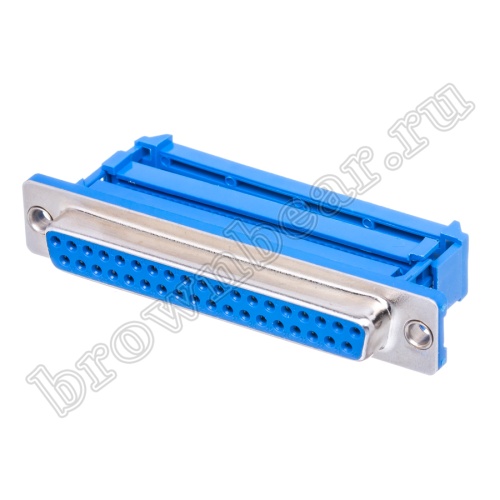 Разъем D-SUB  37 контактов, гнездо на плоский кабель, тип 2 DI-37F