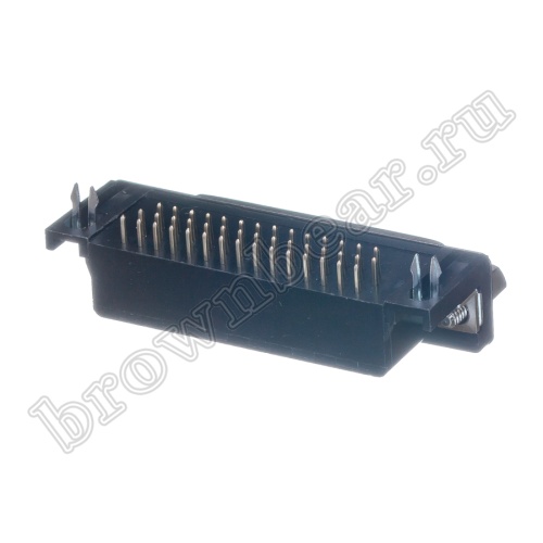 Разъем D-SUB 44 контакта, гнездо на плату, прямой угол DHR-44F фото 2